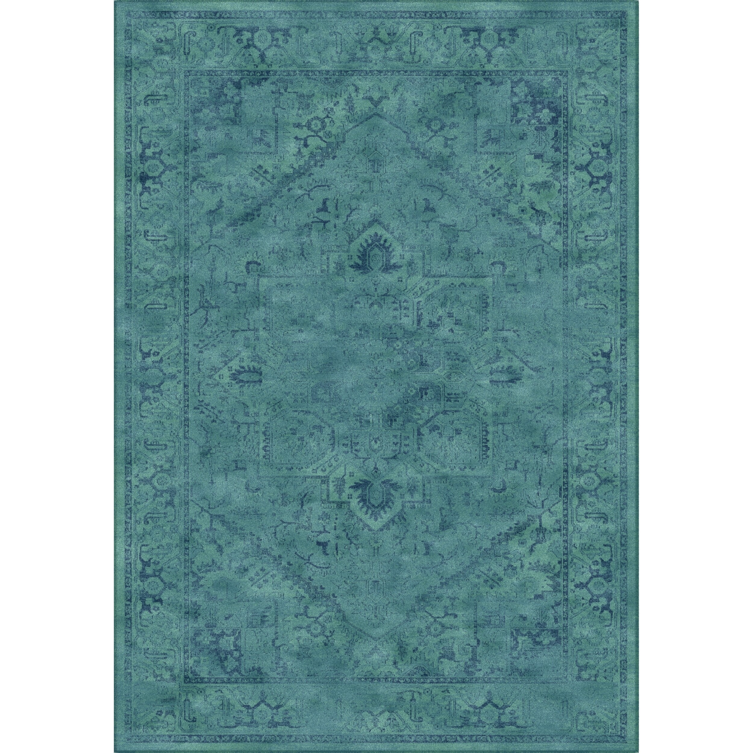 Shop Safavieh Vintage Oriental Turquoise Distressed Silky Viscose Rug