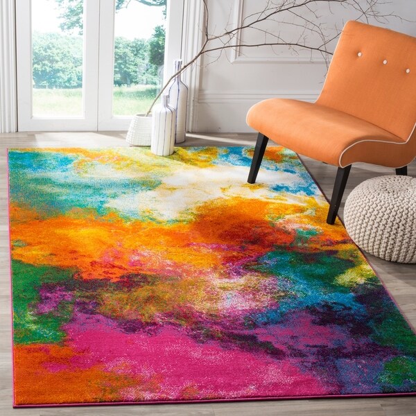 Safavieh Watercolor Virve Watercolor Modern Abstract Rug