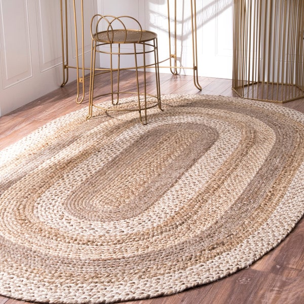 Shop nuLOOM Alexa Eco Natural Fiber Braided Jute Area Rug - On Sale - Free Shipping Today ...