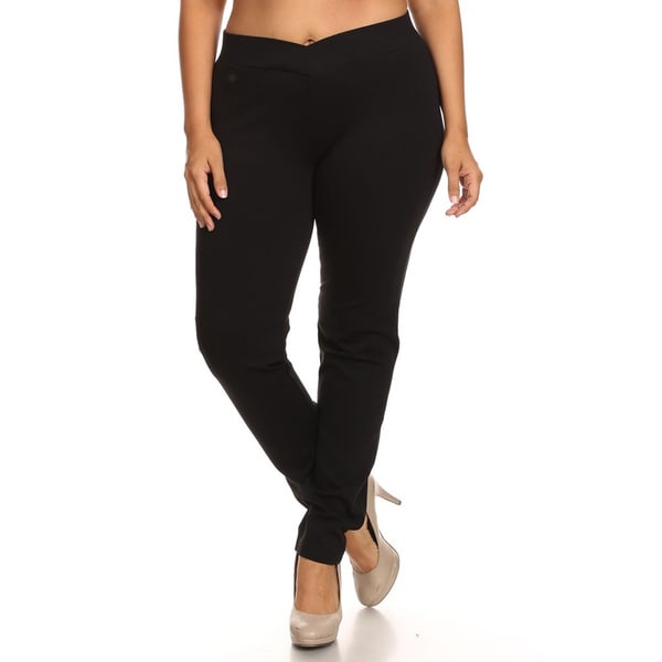 polyester rayon spandex pants plus size