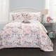 preview thumbnail 7 of 15, Lush Decor Pixie Fox 4-piece Quilt Set Pink/Grey - Twin