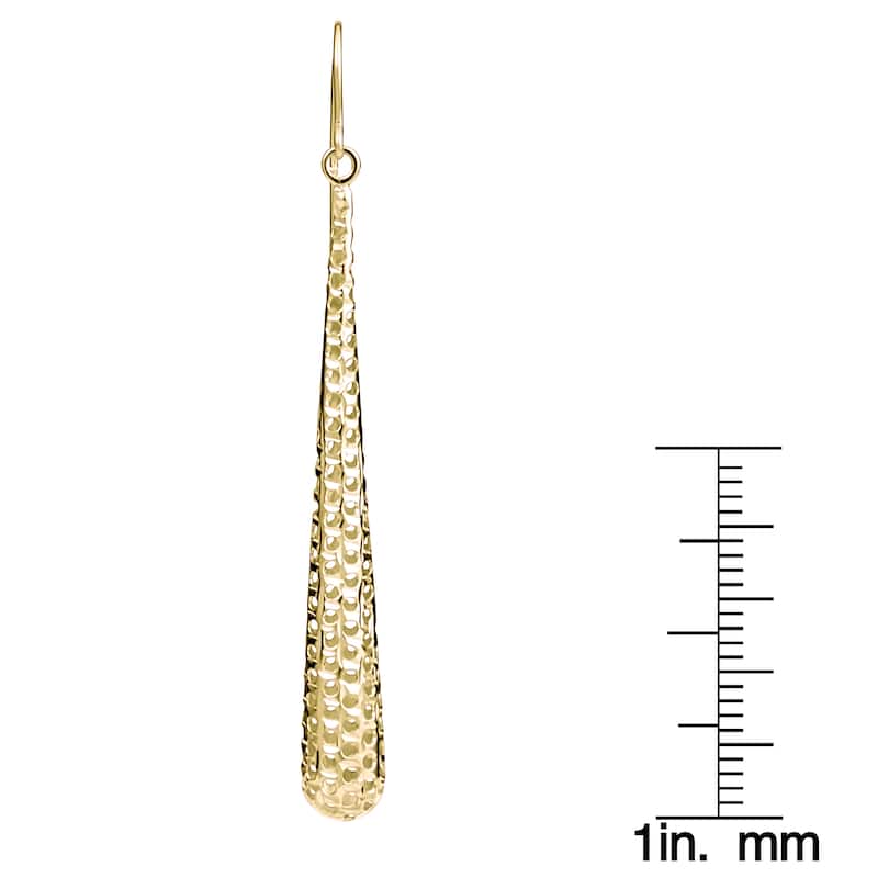 Fremada 14k Gold Long Teardrop Earrings (yellow or white)