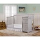 preview thumbnail 2 of 2, Dream On Me 5-in-1 Brody Pebble Grey Convertible Crib with Changer - pebble grey - pebble grey