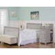 preview thumbnail 4 of 2, Dream On Me 5-in-1 Brody Pebble Grey Convertible Crib with Changer - pebble grey - pebble grey