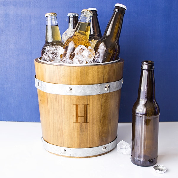 rustic wine bucket