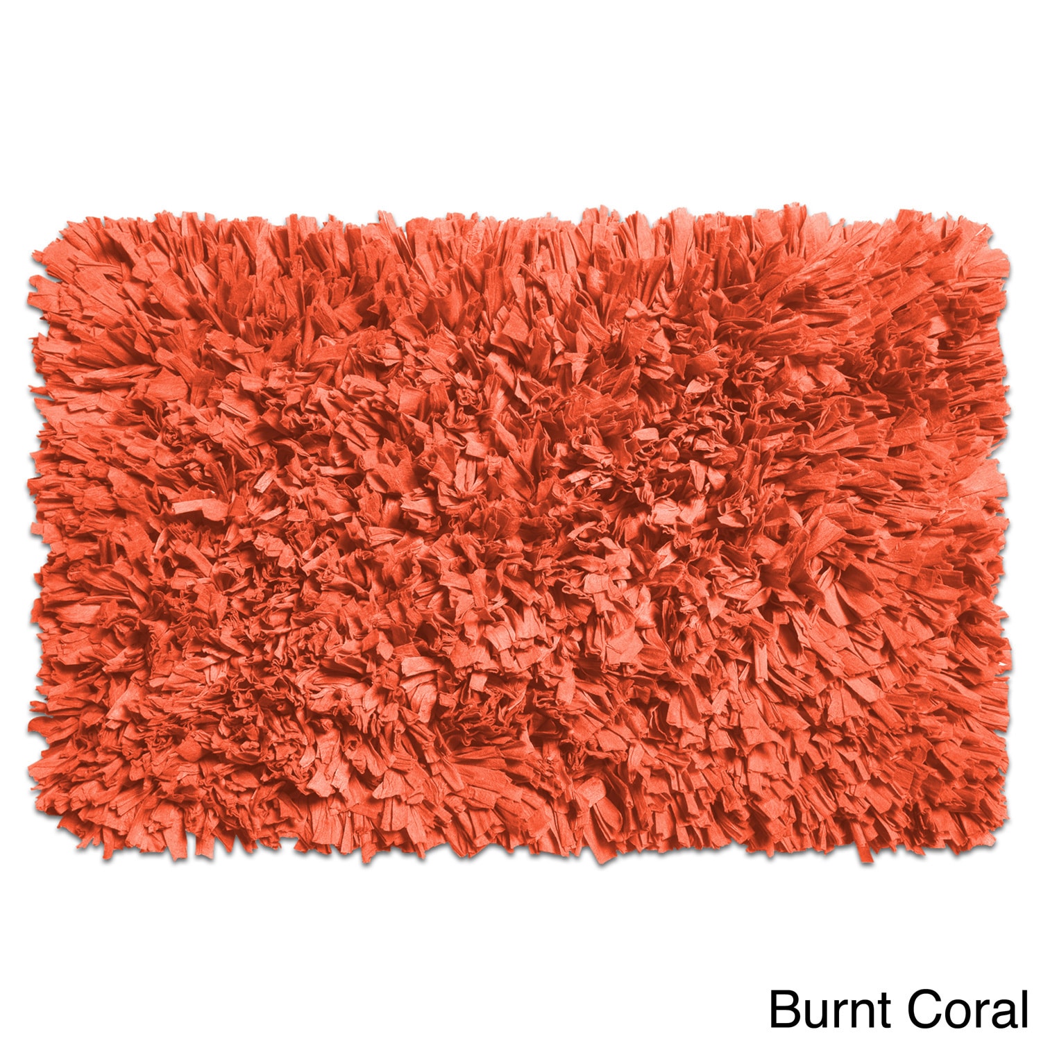 Shop Cotton Blend Paper Shag Bath Rug In Assorted Colors On Sale Overstock 13287624 Spa Blue