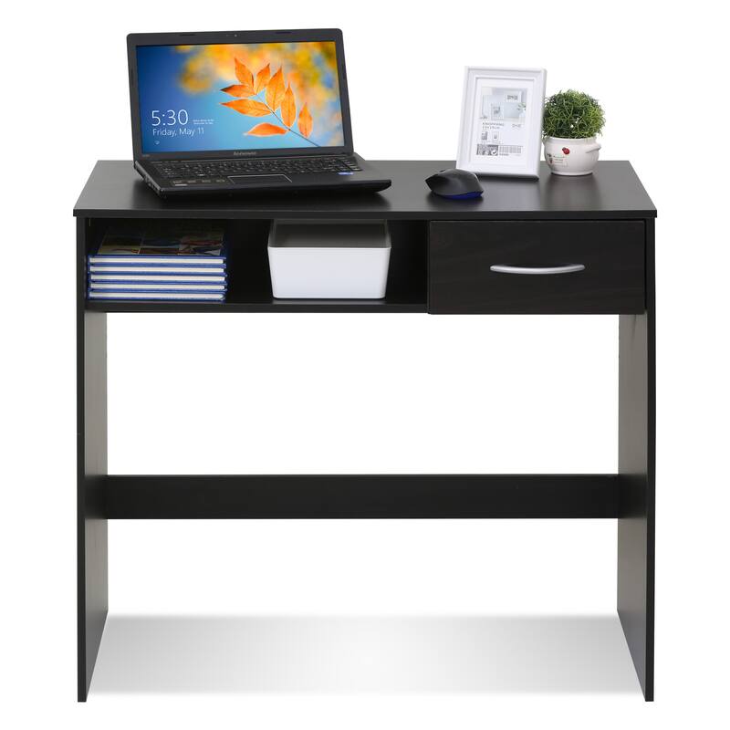 Porch & Den Eldert Brown MDF Computer Study Desk