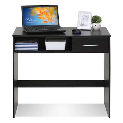Porch & Den Eldert Brown MDF Computer Study Desk
