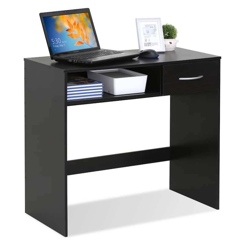 Porch & Den Eldert Brown MDF Computer Study Desk