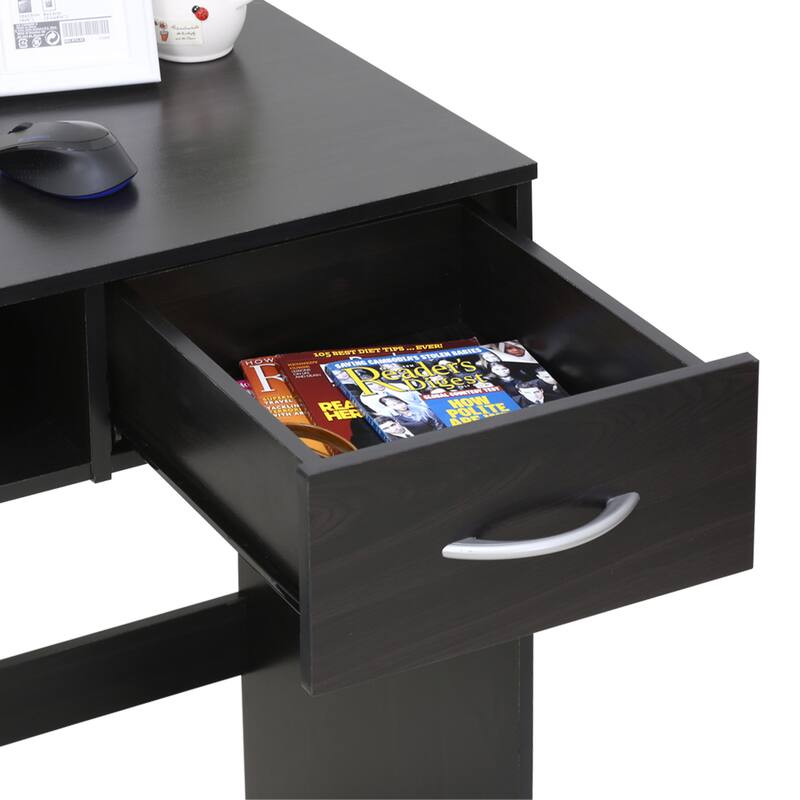 Porch & Den Eldert Brown MDF Computer Study Desk