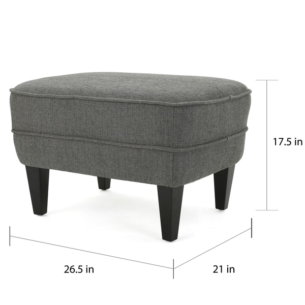 tafton tufted fabric club chair with ottoman by christopher knight home