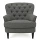 Tafton Tufted Fabric Club Chair with Ottoman by Christopher Knight Home - Thumbnail 9