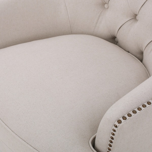 tafton tufted fabric club chair with ottoman by christopher knight home