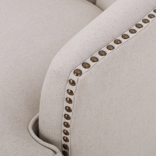 tafton tufted fabric club chair with ottoman by christopher knight home