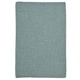 preview thumbnail 19 of 27, Solid Heathered Braided Reversible Rug USA MADE 9' x 11' - Cyan