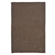 preview thumbnail 15 of 27, Solid Heathered Braided Reversible Rug USA MADE 9' x 11' - Earth Brown
