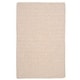 preview thumbnail 20 of 27, Solid Heathered Braided Reversible Rug USA MADE 9' x 11' - Linen Oat