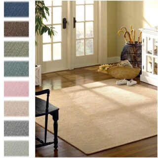Solid Heathered Braided Reversible Rug USA MADE - 7' x 9'