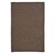 preview thumbnail 29 of 27, Solid Heathered Braided Reversible Rug USA MADE 5' x 7' - Earth Brown