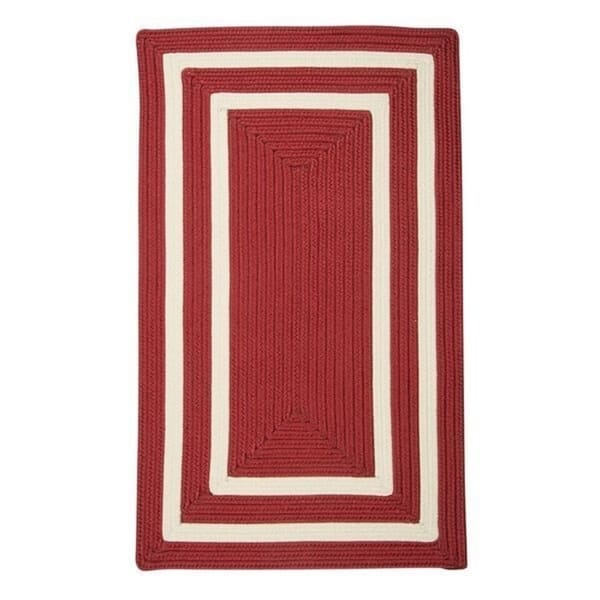 All-season Indoor/Outdoor Braided Reversible Rug USA MADE - 2' x 4' - Red