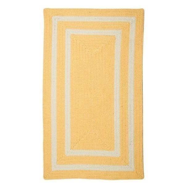 All-season Indoor/Outdoor Braided Reversible Rug USA MADE - 2' x 4' - Yellow