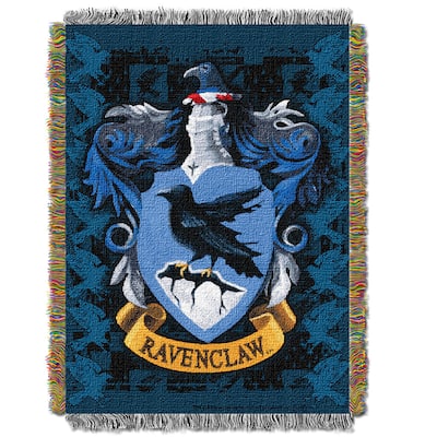 Warner Brothers Harry Potter Ravenclaw Crest Tapestry Throw Blanket