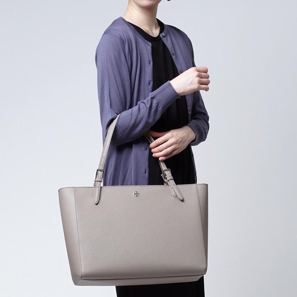 tory burch french gray tote