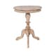 preview thumbnail 3 of 5, Unfinished Natural Mindi Wood Accent Table by East at Main