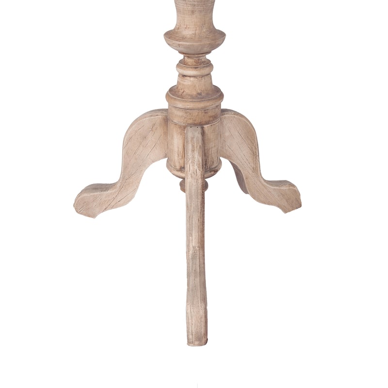 Unfinished Natural Mindi Wood Accent Table by East at Main
