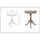 preview thumbnail 2 of 5, Unfinished Natural Mindi Wood Accent Table by East at Main