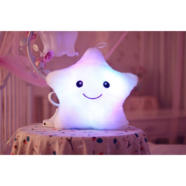 led light up star pillow