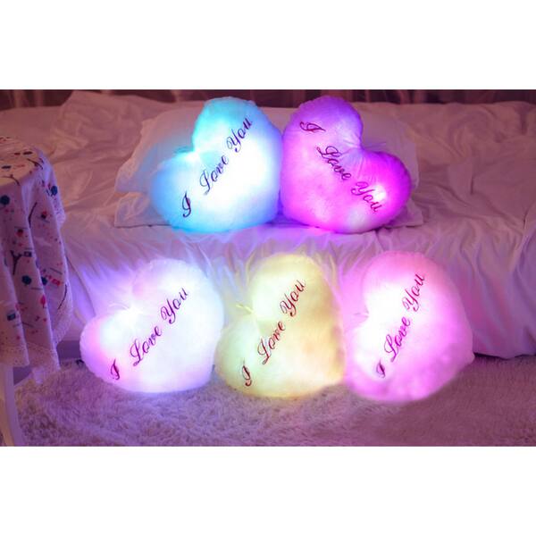 Shop The Illuminator Pink Heart Color Changing Led Light Up Plush