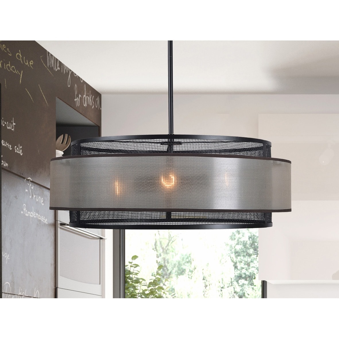 Adriana Blackened Oil Rubbed Bronze 4-light Chandelier (Adriana 4 Light Chandelier) - Chandeliers For Bedrooms by Overstock.com