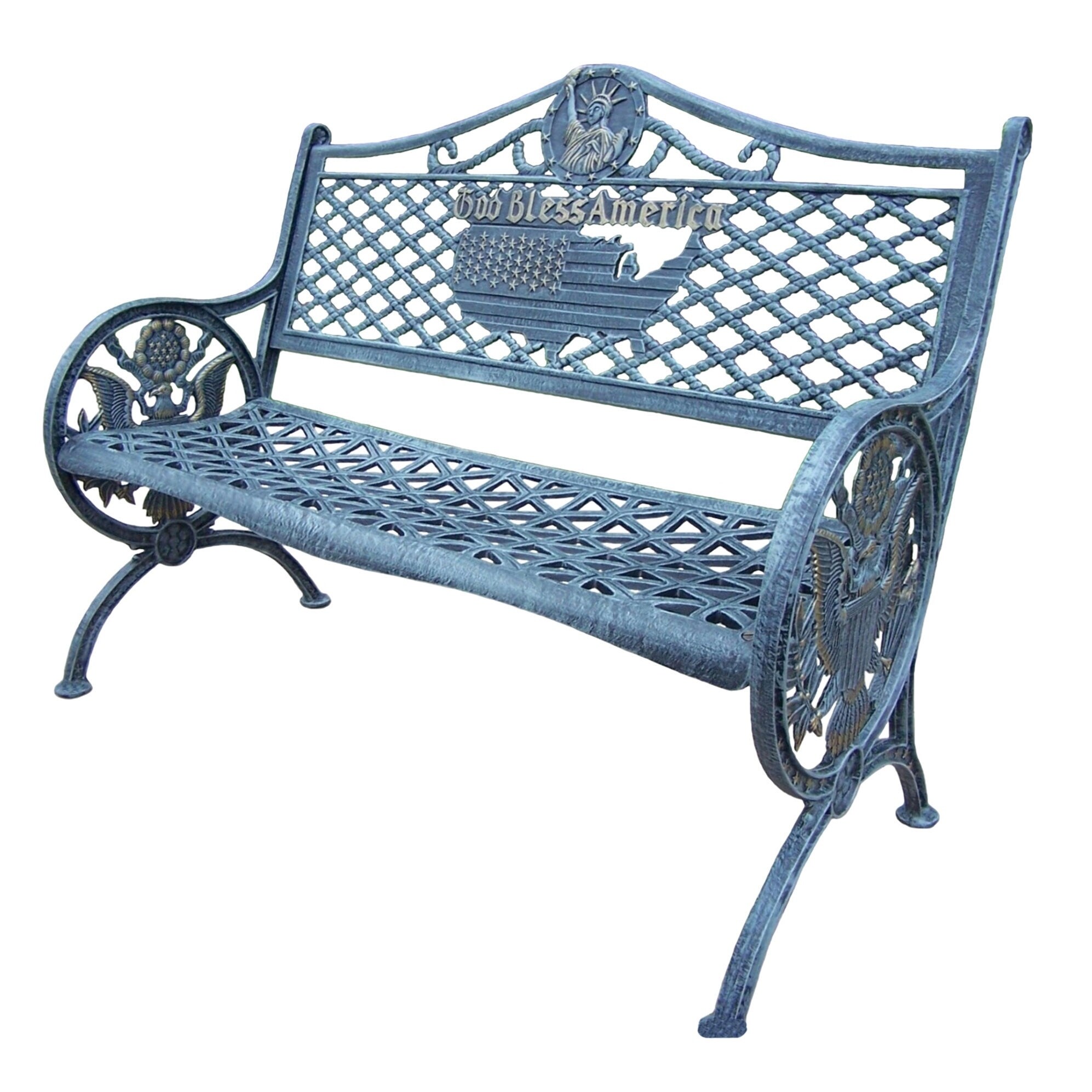 Shop All American Cast Aluminum Bench Free Shipping Today