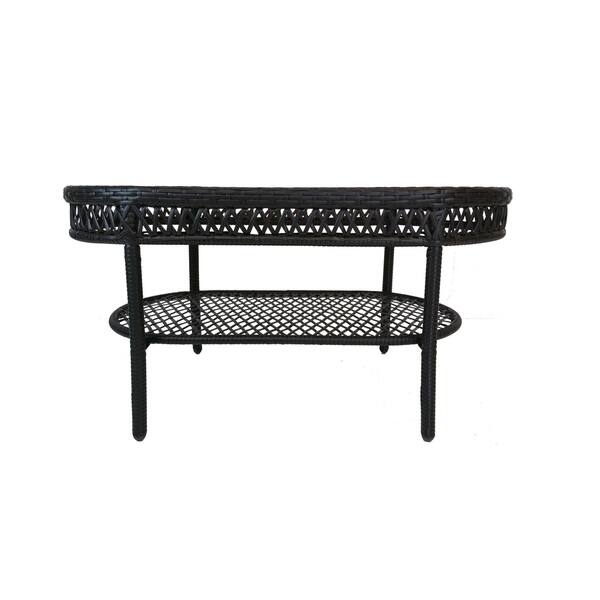 Oakland Living Corporation Merit Brown Resin Wicker Coffee Table Oakland Living Corporation Merit Brown Resin Wicker Coffee Table