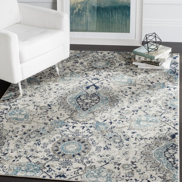 Safavieh Madison Bohemian Cream Light Grey Rug 10 X 14 Free Safavieh Madison Bohemian Cream Light Grey Rug 10 X27 X