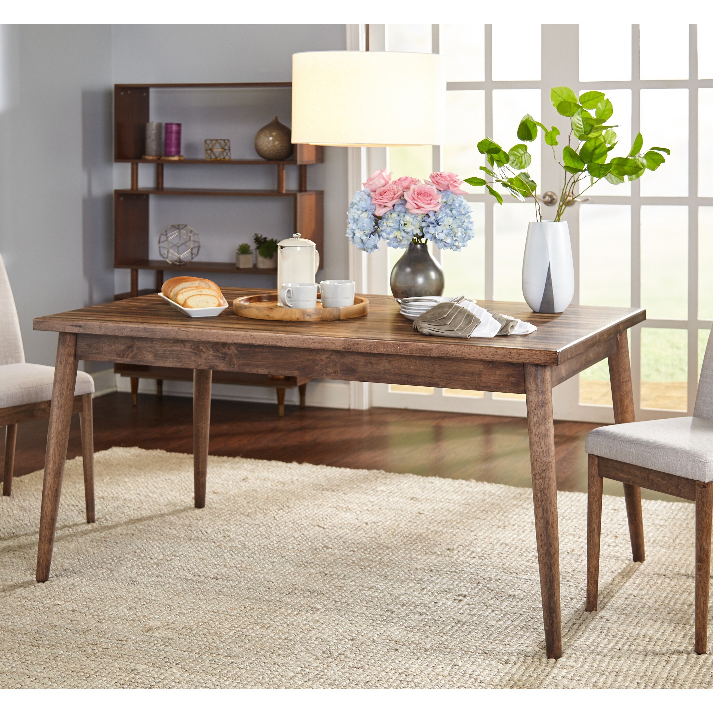 Simple Living Element Mid Century Dining Table Walnut Simple Living Element Mid Century Dining Table Walnut