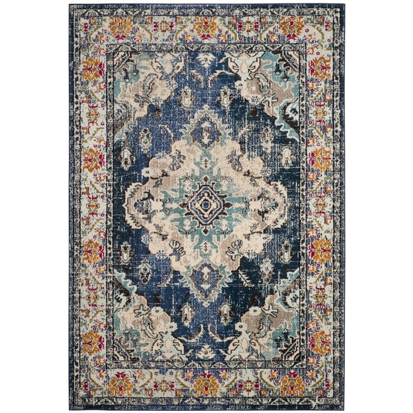 Safavieh Monaco Vintage Bohemian Navy Light Blue Rug 8 x 10 3f64e7ad 1275 4ff1 a093 923c309b4a38_600