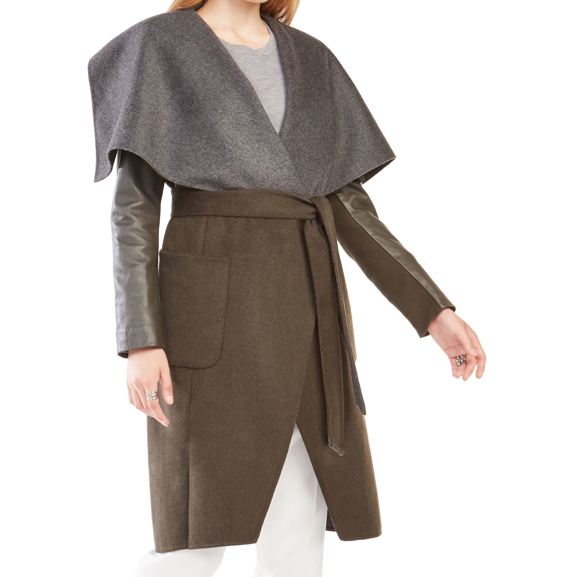 bcbg hazel wrap coat