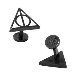 Men's Cufflinks Inc Deathly Hallows Cufflinks Black. Opens flyout.