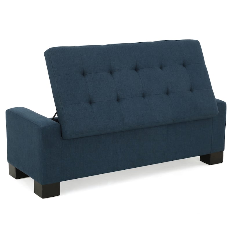 Christopher Knight Home Lawton Fabric Storage Ottoman Bench