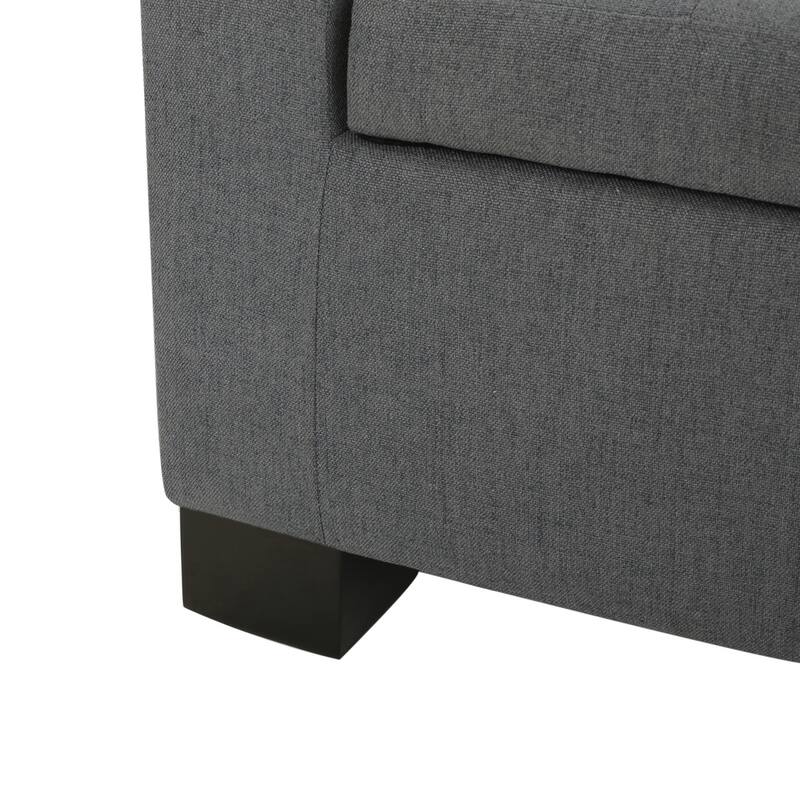 Lawton Fabric Storage Ottoman Bench by Christopher Knight Home