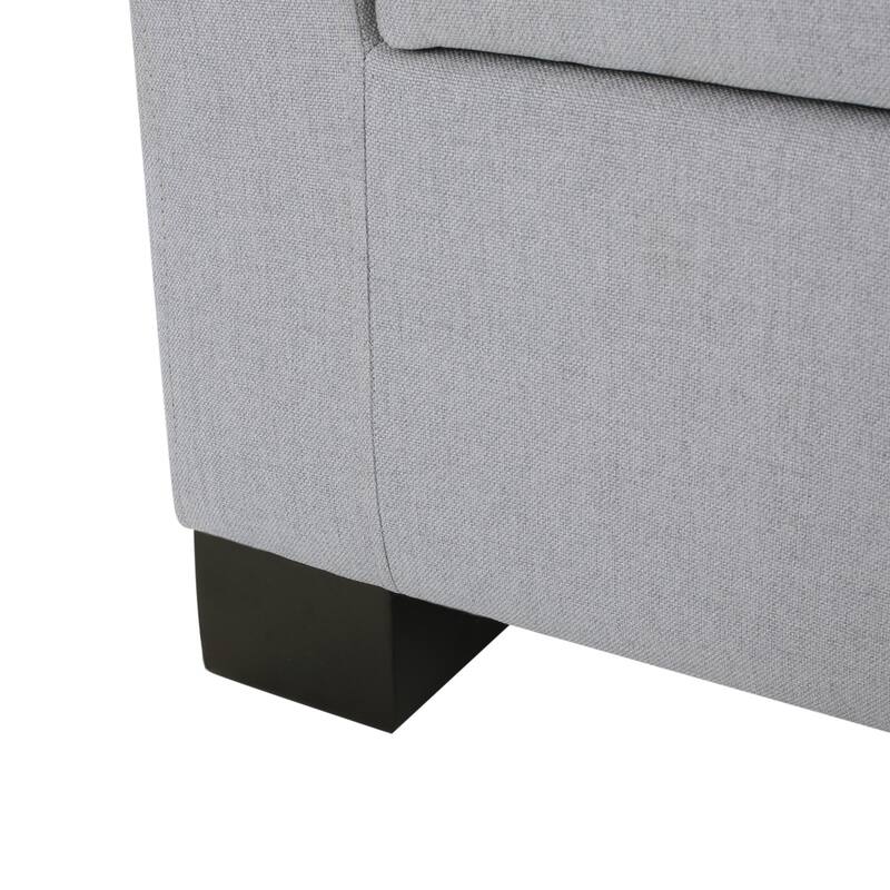 Lawton Fabric Storage Ottoman Bench by Christopher Knight Home