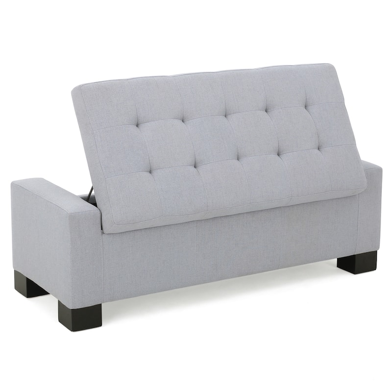Christopher Knight Home Lawton Fabric Storage Ottoman Bench