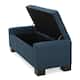 Lawton Fabric Storage Ottoman Bench by Christopher Knight Home