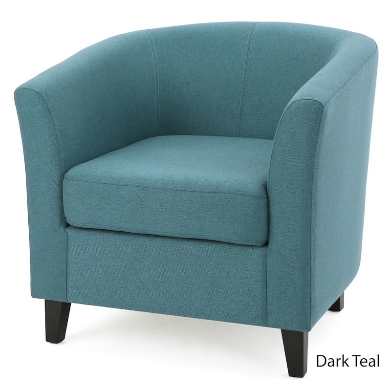 Preston Fabric Club Chair by Christopher Knight Home - Teal