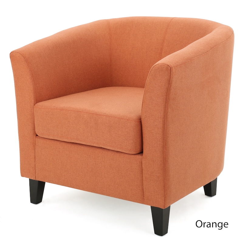 Preston Fabric Club Chair by Christopher Knight Home - Orange