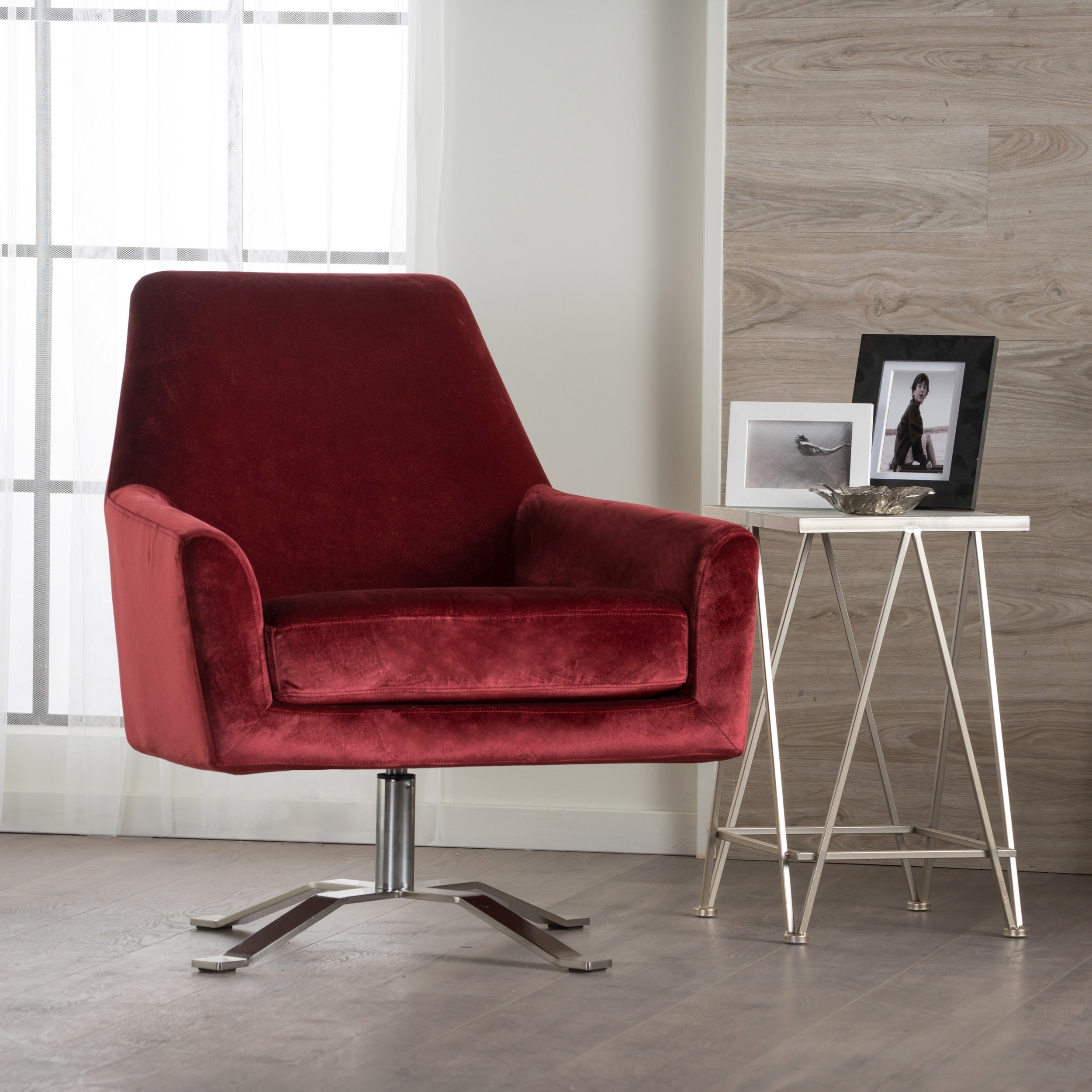 ailis velvet fabric swivel club chair by christopher knight home