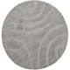 preview thumbnail 27 of 41, Nourison Austin ASTN1 Shag Area Rug 4' Round - Silver - Round