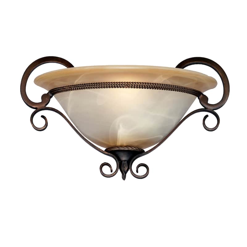 Golden Lighting Meridian Golden Bronze Wall Sconce